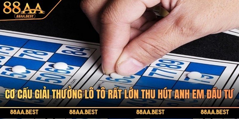 Cơ cấu giải thưởng lớn tại nhà cái 88AA